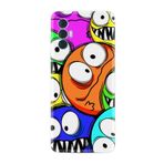 Kılıfland Tecno Spark 8 Pro ile Uyumlu Silikon Kılıf, Sevimli Canavarlar Desen, Renkli