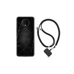kilifland Tecno Spark ile Uyumlu Kılıf Silikon Desen Boyun Askılı Dikenli Tel 1779