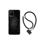 kilifland Vivo V21e ile Uyumlu Kılıf Silikon Desen Boyun Askılı Dikenli Tel 1779