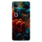 Kılıfland Vivo V50 Lite Kılıf, Boutique Baskılı, Renk Cümbüşü Deseni
