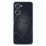 Kılıfland Vivo Y18 ile Uyumlu Silikon Kılıf, Dikenli Tel Desen, Siyah
