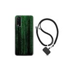kilifland Vivo Y20 ile Uyumlu Kılıf Desenli Silikon Boyun Askılı Matrix 1321