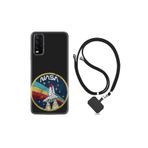 kilifland Vivo Y20 ile Uyumlu Kılıf Desenli Silikon Boyun Askılı Nasa 1326