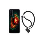 kilifland Vivo Y20 ile Uyumlu Kılıf Silikon Desen Boyun Askılı Boks Eldiveni 1763