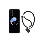 kilifland Vivo Y20 ile Uyumlu Kılıf Silikon Desen Boyun Askılı Love Cats 1604