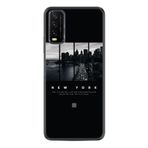 kilifland Vivo Y20 ile Uyumlu Kılıf Silikon Desen Güzel Seri New York 1612