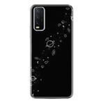 Kılıfland Vivo Y20 ile Uyumlu Silikon Kılıf, Desen Exclusive Planet, Siyah