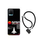 kilifland Vivo Y21s ile Uyumlu Kılıf Desenli Silikon Boyun Askılı Nasa 2 1407
