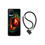 kilifland Vivo Y21s ile Uyumlu Kılıf Silikon Desen Boyun Askılı Boks Eldiveni 1763