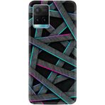 Kılıfland Vivo Y21s ile Uyumlu Silikon Kılıf, Zigzag Desen, Gri