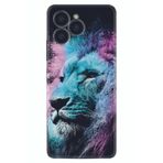 Kılıfland X6 Silikon Kılıf, Desen Özel Seri, Pink Blue Leon, Renkli