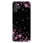Kılıfland X700 Telefon Kılıfı, Silikon, Çiçek Desenli, Siyah