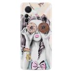 Kılıfland Xiaomi 12 Lite Kılıf, Silikon, Resimli Desenli Baskılı, Donut Girl, Renkli