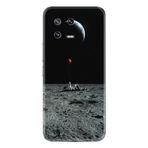 Kılıfland Xiaomi 13 ile Uyumlu Silikon Kılıf, Astronot Red Balon Desen, Siyah