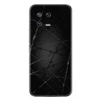 Kılıfland Xiaomi 13 ile Uyumlu Silikon Kılıf, Dikenli Tel Desen, Siyah