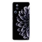 Kılıfland Xiaomi 13 Lite ile Uyumlu Silikon Kılıf, Çiçek Deseni, Siyah