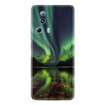 Kılıfland Xiaomi 13 Lite Kılıf, Silikon, Kuzey Işıkları Desenli, Yeşil