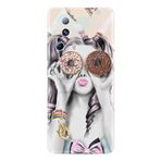 Kılıfland Xiaomi 13 Lite Kılıf, Silikon, Resimli Desenli Baskılı, Donut Girl, Renkli