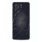 Kılıfland Xiaomi 13T ve Xiaomi 13T Pro ile Uyumlu Silikon Kılıf, Dikenli Tel Desen, Siyah