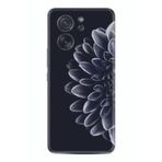 Kılıfland Xiaomi 13T - Xiaomi 13T Pro ile Uyumlu Silikon Kılıf, Çiçek Desen, Siyah