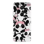 Kılıfland Xiaomi 14C Kılıf, Boutique Baskılı, Uykucu Pandalar, Beyaz-Pembe
