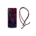 kilifland Xiaomi Mi 10t Pro ile Uyumlu Kılıf Rasta Ipli Boyun Askılı Desenli Silikon Boyalar 1660