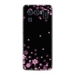 Kılıfland Xiaomi Mi 11 Ultra ile Uyumlu Kılıf, Silikon, Çiçek Desenli, Siyah