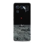 Kılıfland Xiaomi Mi 11 Ultra ile Uyumlu Silikon Kılıf, Astronot Red Balon Desen, Siyah