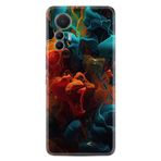 Kılıfland Xiaomi Mi 12 Lite Kılıf, Boutique Baskılı, Renk Cümbüşü, Kırmızı-Turkuaz
