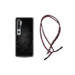 kilifland Xiaomi Mi Note 10 ile Uyumlu Kılıf Rasta Ipli Boyun Askılı Desenli Silikon Dikenli Tel 1779