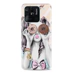 Kılıfland Xiaomi Poco C40 ile Uyumlu Silikon Kılıf, Resimli Desenli Baskılı, Donut Girl, Renkli