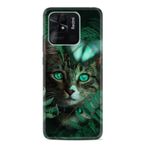 Kılıfland Xiaomi Poco C40 ile Uyumlu Silikon Kılıf, Resimli Desenli Baskılı, Kedi Göz Yeşil