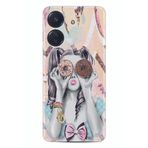 Kılıfland Xiaomi Poco C65 ile Uyumlu Kılıf, Desenli Silikon, Donut Girl, Renkli