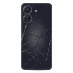 Kılıfland Xiaomi Poco C65 ile Uyumlu Silikon Kılıf, Dikenli Tel Desen, Siyah