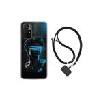 kilifland Xiaomi Poco M4 Pro ile Uyumlu Kılıf Ipli Boyun Askılı Desenli Silikon Alone 1668