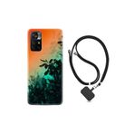 kilifland Xiaomi Poco M4 Pro ile Uyumlu Kılıf Ipli Boyun Askılı Desenli Silikon Güzel Çiçekler 1712
