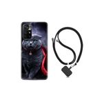 kilifland Xiaomi Poco M4 Pro ile Uyumlu Kılıf Ipli Boyun Askılı Desenli Silikon Super Cat 1666