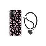 kilifland Xiaomi Poco M4 Pro ile Uyumlu Kılıf Ipli Boyun Askılı Desenli Silikon Unicorn Flowers 1406