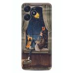 Kılıfland Xiaomi Poco M6 Pro 5G ile Uyumlu Kılıf, Desenli Silikon, Köpek ve Kız Motifi