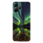 Kılıfland Xiaomi Poco M6 Pro 5G ile Uyumlu Kılıf, Desenli Silikon, Kuzey Işıkları, Yeşil