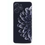 Kılıfland Xiaomi Poco M6 Pro 5G ile Uyumlu Silikon Kılıf, Çiçek Desen, Siyah
