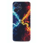 Kılıfland Xiaomi Poco M6 Pro 5G ile Uyumlu Silikon Kılıf, Desen Özel Seri, Red Blue Leon, Renk237