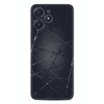 Kılıfland Xiaomi Poco M6 Pro 5G ile Uyumlu Silikon Kılıf, Dikenli Tel Desen, Siyah
