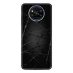 Kılıfland Xiaomi Poco X3 Pro ile Uyumlu Silikon Kılıf, Dikenli Tel Desen, Siyah