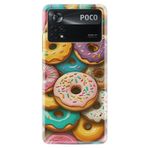 Kılıfland Xiaomi Poco X4 Pro Kılıf, Boutique Baskılı Donut Desenli, Renkli