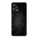 Kılıfland Xiaomi Poco X5 5G ile Uyumlu Silikon Kılıf, Dikenli Tel Desen, Siyah
