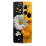 Kılıfland Xiaomi Poco X7 ile Uyumlu Kılıf, Boutique Baskılı, Sarı Beyaz Çiçek Desenli