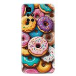 Kılıfland Xiaomi Redmi 10 2022 ile Uyumlu Kılıf, Boutique Baskılı, Donut Desenli