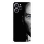 Kılıfland Xiaomi Redmi 12 ile Uyumlu Desenli Silikon Kılıf, Atatürk Portre, Siyah