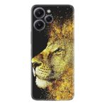 Kılıfland Xiaomi Redmi 12 ile Uyumlu Desenli Silikon Kılıf, Leon, Siyah